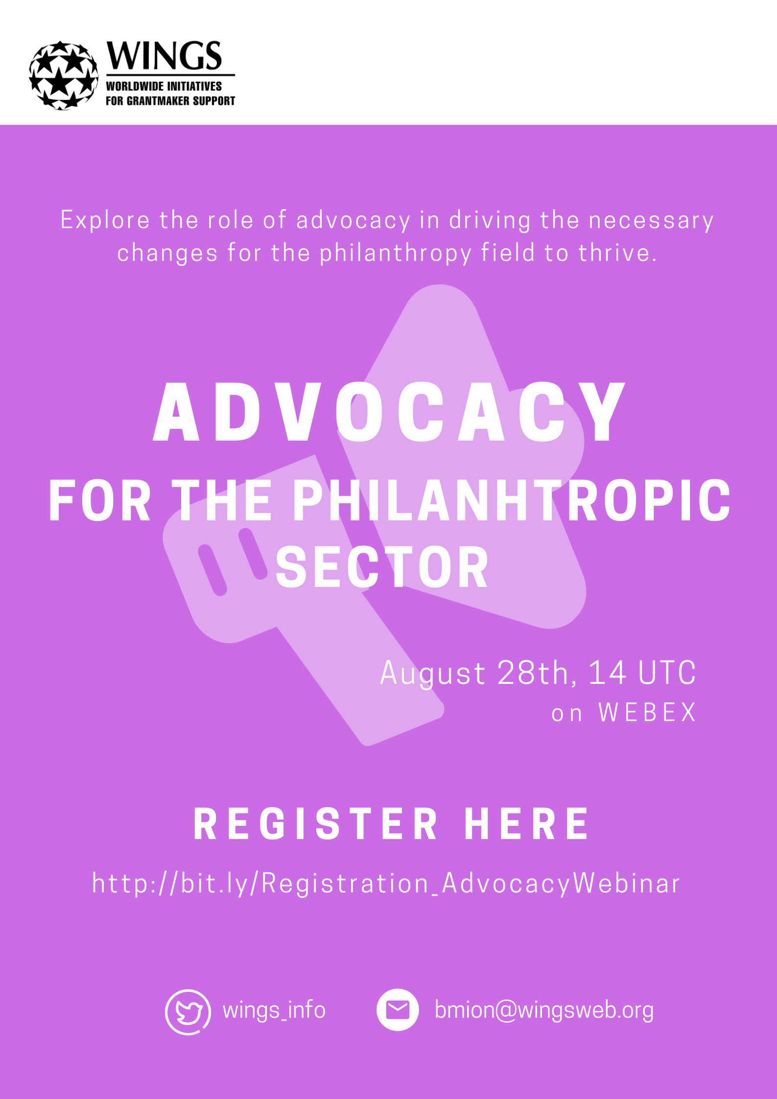 Advocacy philanthropic sector Webinar
