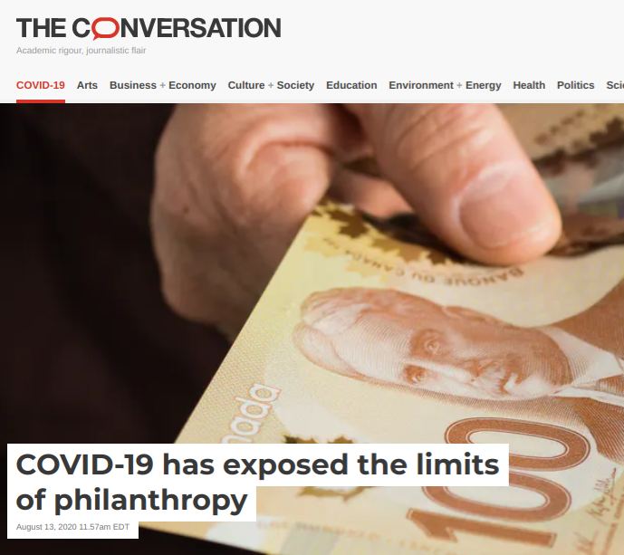 Covid-19 and the limits of philanthropy