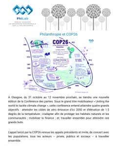 Philanthropie et la COP26