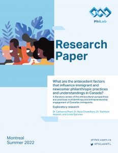 Research Paper ethocultural philanthropy