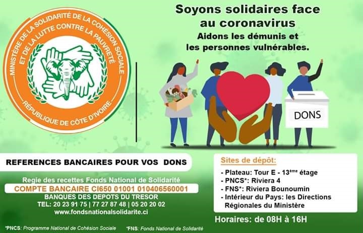 philanthropie ivoirienne COVID-19