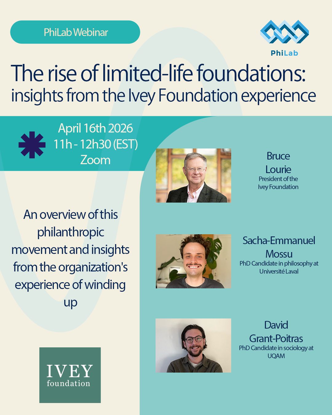 Webinar | The rise of limited-life foundations: insights from the Ivey Foundation experience